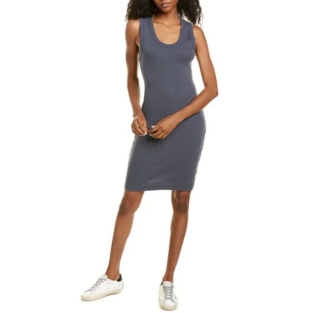 NWT Standard James Perse Ribbed Tank top Dress Slate-sz 1 (Small)
